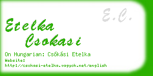 etelka csokasi business card